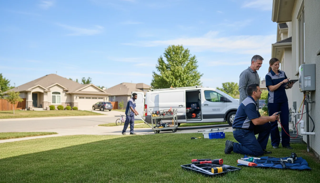 Tankless water heater service in Utica, KS